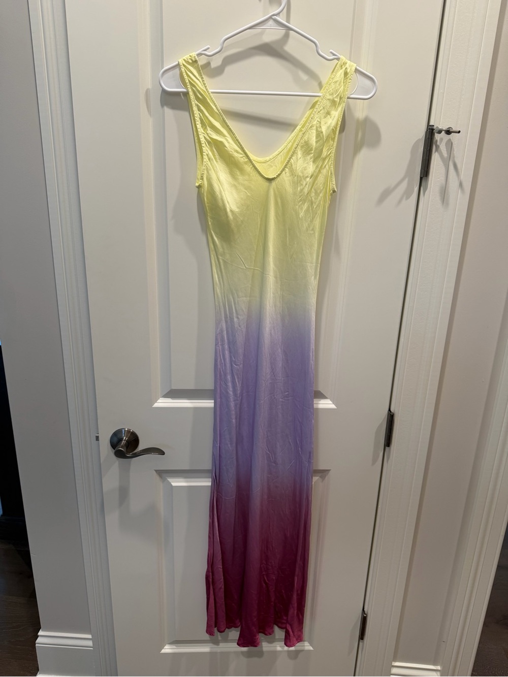 Young Fabulous & Broke Yellow to Purple Ombre Maxi Dress